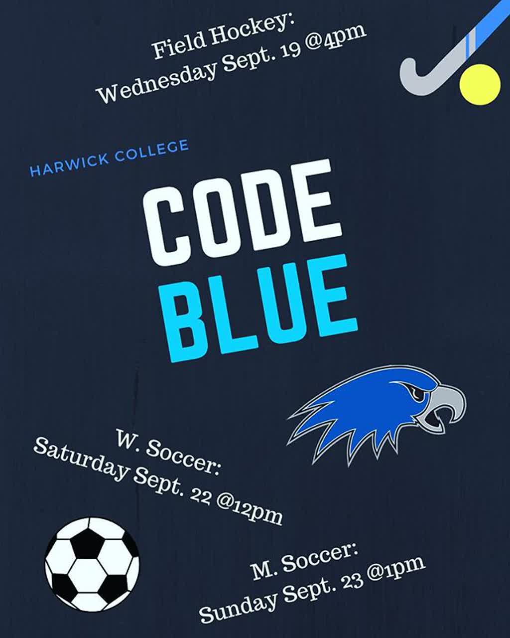 Information regarding Code Blue is as follows Start date is September 19 2018 and End Date is September 23 2018 and Email is bking@apogee.us and Name is Brandon King and File is Browse and Name of Ad/Event is Code Blue and File Name is 41265381_243365716375895_6549290038824688610_n_comp.jpg and Affiliation is Other and Panel is Side and