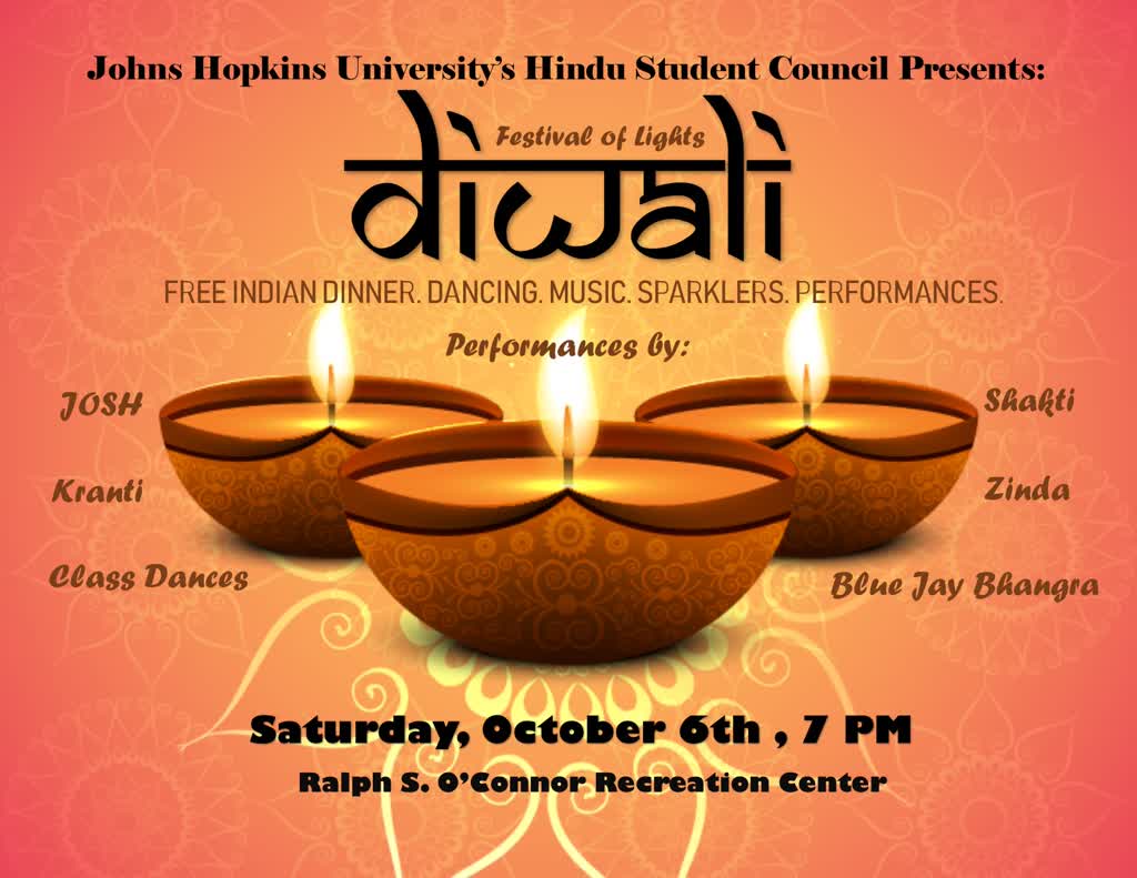 Information regarding Diwali is as follows Create Your Own Tags: is #diwali and Start date is September 17 2018 and End Date is October 05 2018 and Email is agupta76@jhu.edu and Name is Amolika Gupta and File is Browse and Name of Ad/Event is Diwali and Group Name is Hindu Students Council and File Name is diwali2_comp.jpg and Panel is Main and Affiliation is Recognized Student Organization and Are you a student or a department? is Student and