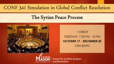 Information regarding CONF 341 Simulation in Global Conflict Resolution is as follows Start date (when you would like your content to be posted) is August 19 2016 and End Date (when you would like your content to be removed from the screens) is October 18 2016 and File is Browse and Name of Ad/Event is CONF 341 Simulation in Global Conflict Resolution and File Name is CONF-341-Simulation-in-Global-Conflict-Resolution_comp.jpg and Panel for your ad to be displayed is Main and Affiliation is Mason Department and Name is Sarah Kincaid and Email is skincai4@gmu.edu and